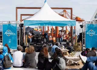 Band playing at Port Day