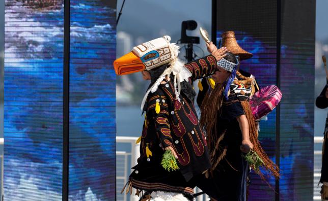 Native Americans traditional dancing.